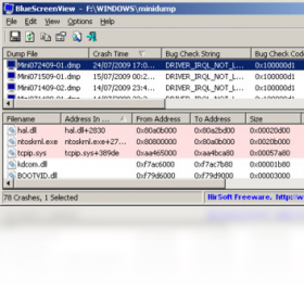 BlueScreenView1.55 ���������������н�ͼ