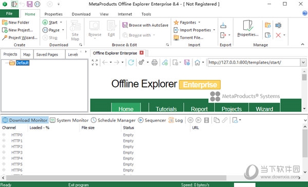Offline Explorer ����������������ͼ