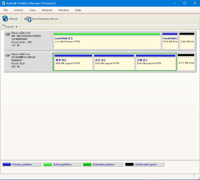 Active partition manager �����������߽���