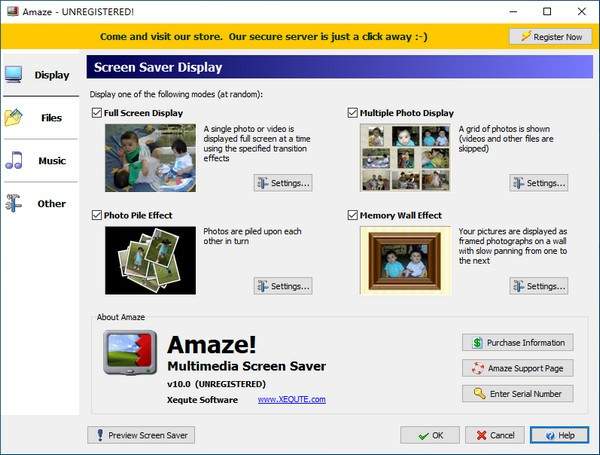 Amaze Multimedia Screen Saver ��ý��������ɫ����չʾ