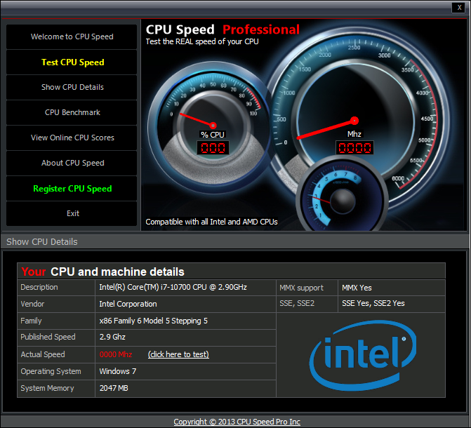 cpu speed professional Ӳ����⹤�� ϵͳ���