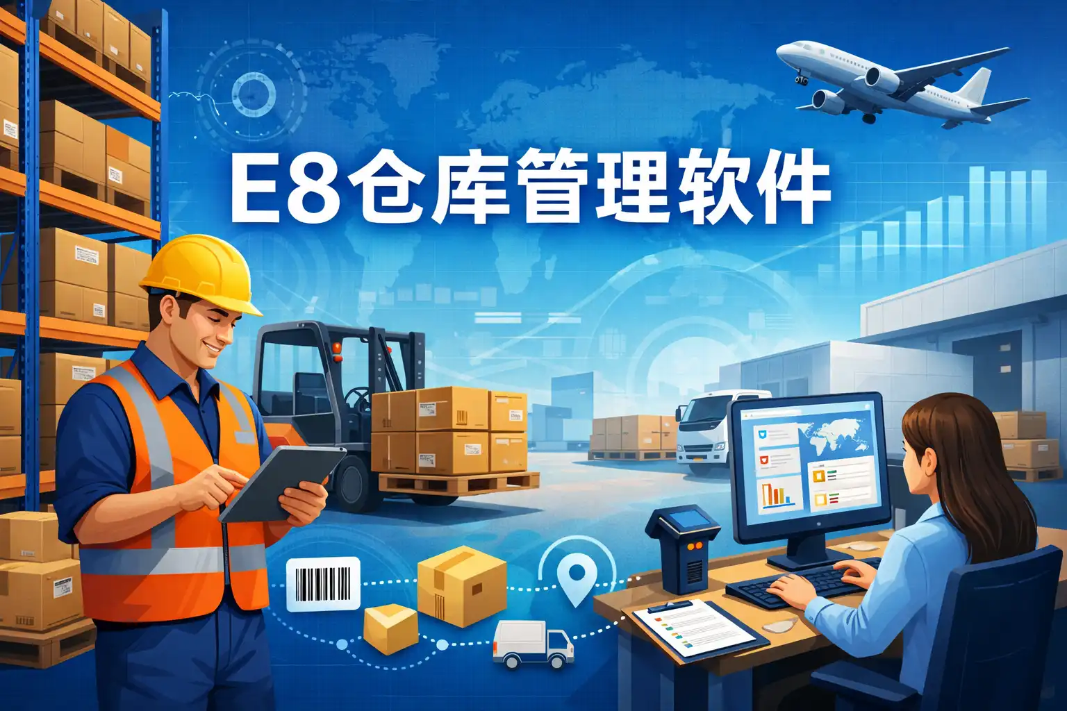 E8仓库管理软件 报表统计 数据分析