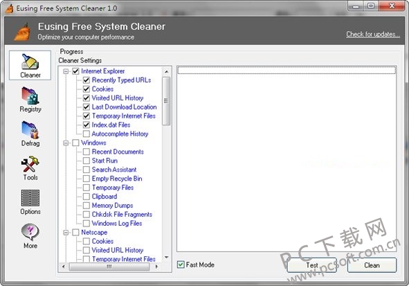 eusing cleaner ϵͳ�����Ż����� ���ܽ���