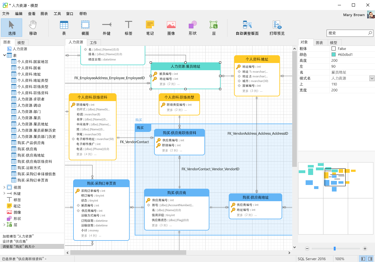 Navicat Data Modeler 数据库建模工具界面