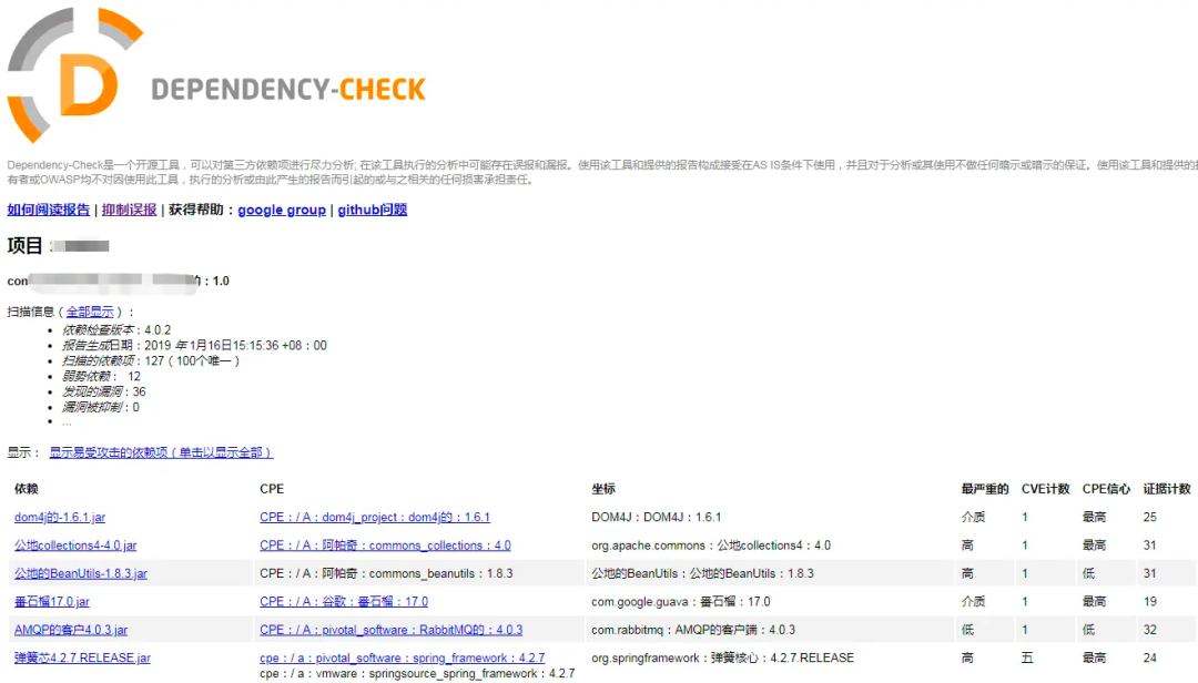 Dependency �������� �ļ���ʽ