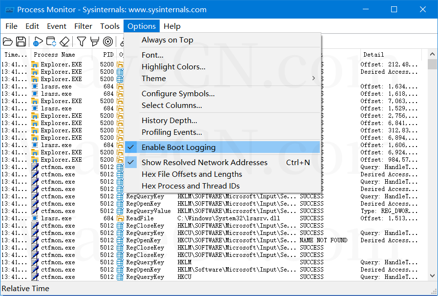 Process Monitor ������־ ����