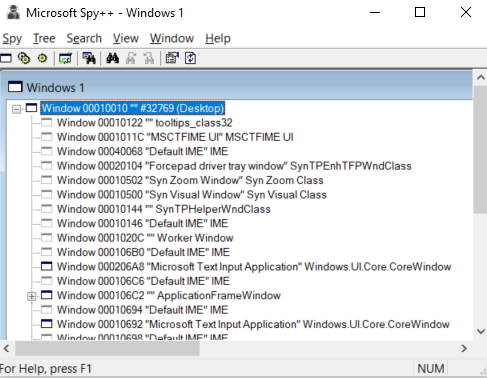 Spy++ 窗口树状结构 调试工具