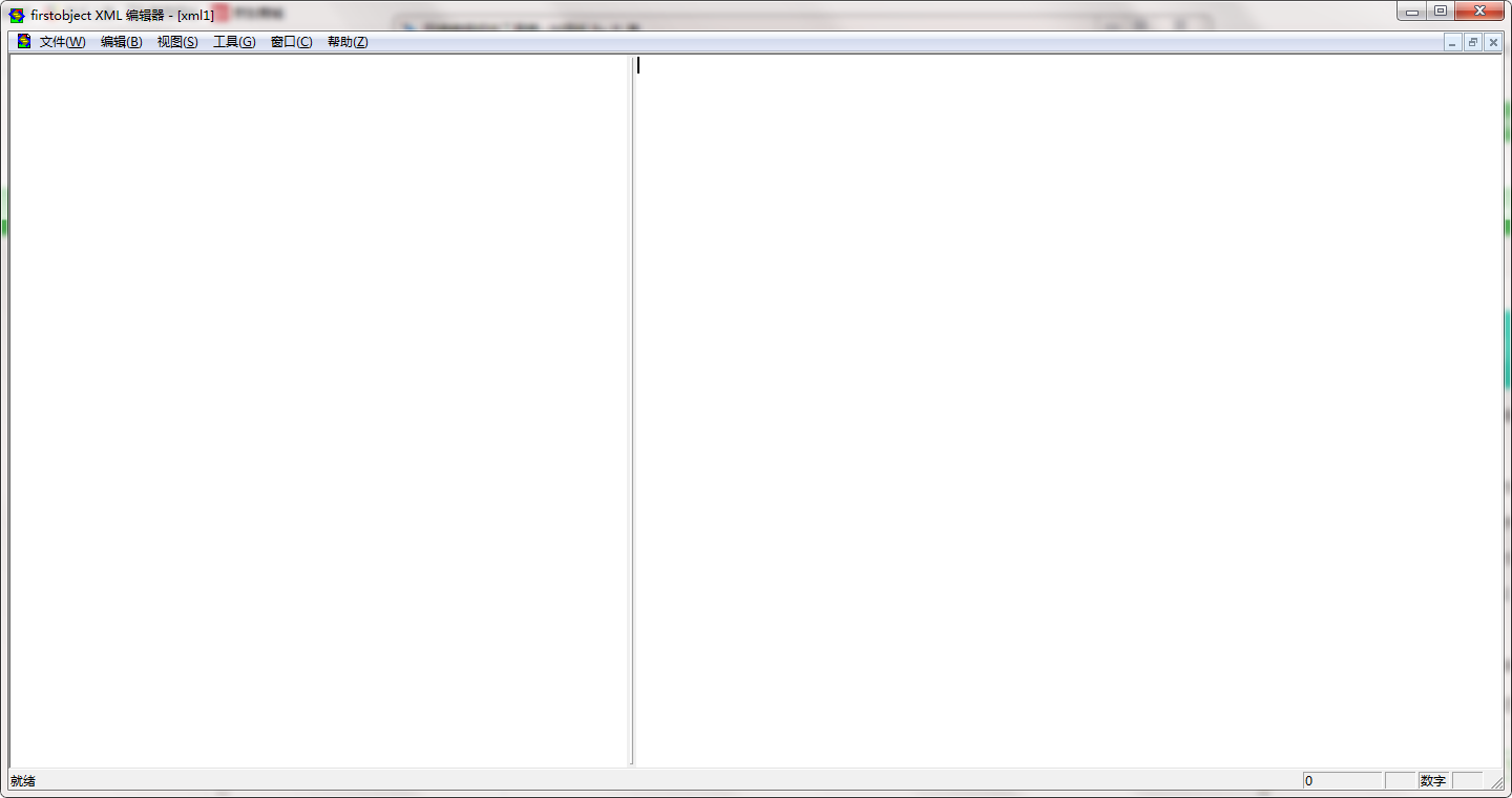 FirstObject XML Editor �½��ĵ���������