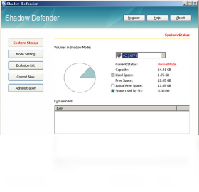 Shadow Defender1.5.0.726 ϵͳ��ԭ�������н�ͼ
