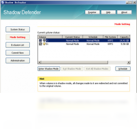 Shadow Defender1.5.0.726 ϵͳ��ԭ�������н�ͼ