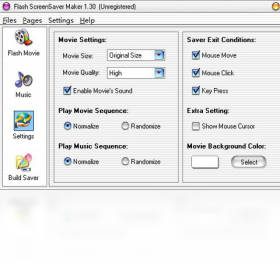 flash screensaver builder �������� ����̳�