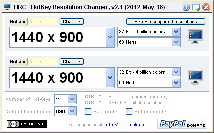 Hotkey resolution changer 分辨率切换失败解决