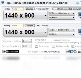 Hotkey resolution changer 分辨率切换工具