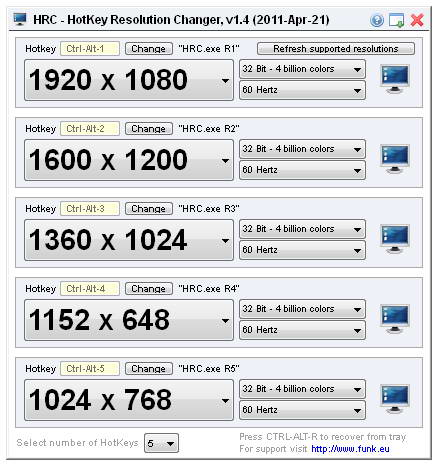 Hotkey resolution changer 开机自启设置教程