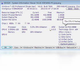 siv-system information viewer �¶ȼ�� ����ת�� ������