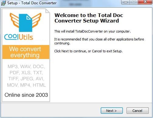 Total Doc Converter �����ʽѡ��ָ��
