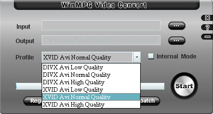 WinMPG Video Convert������������ͼ