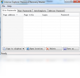 Internet Explorer Password Revealer ����ָ����߽���