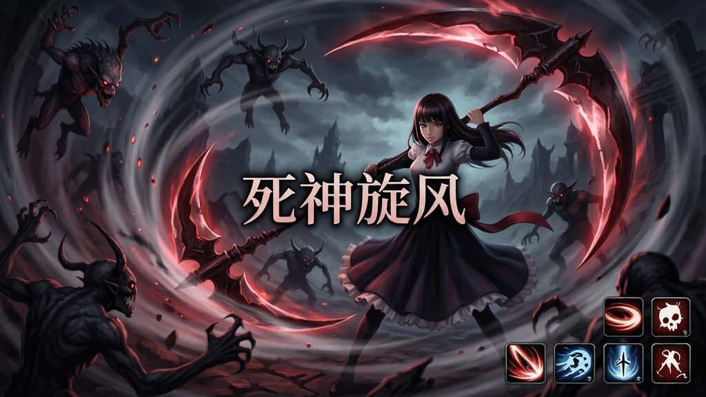 ������Ů����޴������ͷ��������缼�ܣ���Χ���ﱻ����籩������������ʾ�������ơ��������硱����ϷUI��������������ͼ�����������½ǣ�������Ϊ������ã�ɫ��Ũ����ϸ�ڷḻ�����廭�ʣ��ɾ��޶���Ԫ��