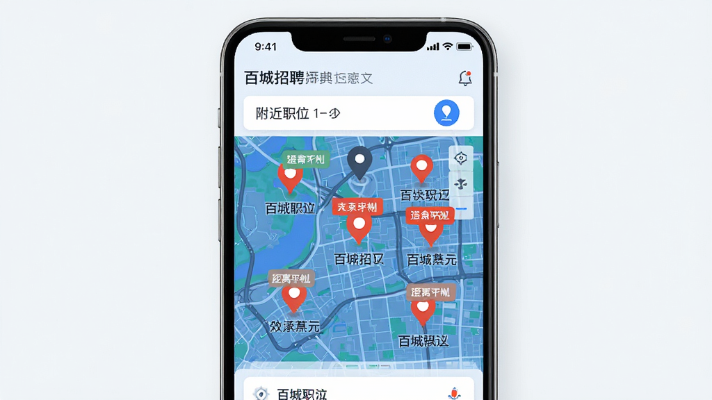 �ٳ���ƸAPP������ְλ����ͼ�������棬�ֻ���λ��ʾ�ܱ�ְλ�㣬����Ϊ��ͼ�ϵĺ�ɫְλ��ǣ���������������࣬ϸ�ڰ��������ǩ��ְλ���ƣ����ʸ��壬�ɾ��޶���Ԫ��