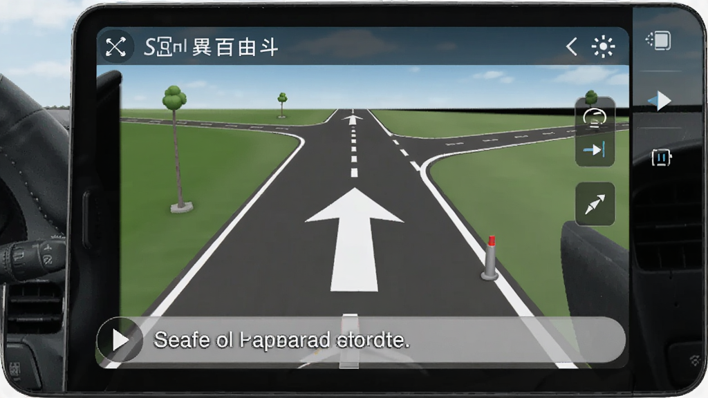���ǰٶ����ܵ�������ָ�����棬ģ���ʻ������ǰ��·���м�ͷָʾ���·������������������дʵ����������