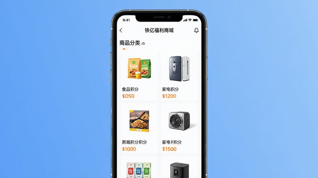 ���壺�ֻ���Ļ��ʾ���ڸ����̳ǽ��棬��Ʒ��������������ʳƷ���ҵ�ȣ����֣��ֻ����У�����Ϊ���Ľ�����ɫ���Ű棺������Ʒ��������ʽ���У�����ִ���ƽ����ϸ�ڣ�ÿ����ƷͼƬ����ʾ�۸�����֣����ʣ����壬�ɾ����޶���Ԫ��