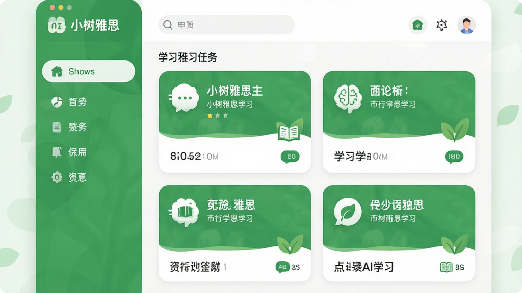 С����˼������չʾ�����岼�ּ�����£����Ϊ�����˵����Ҳ�չʾѧϰ����Ƭ��ɫ������ɫ�Ͱ�ɫΪ������ƽ����Ʒ��ͼ������Բ�󣬱����ɾ���������ʸ��壬�������������ɶ���͹������AIѧϰ����