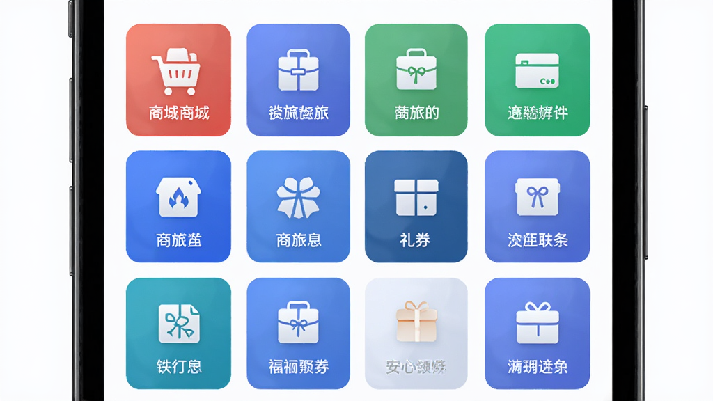����App�����ۺ�ҳ�棬����Ϊ�ֻ�������ʾ�������ͼ�꣬��������״���Ű����룬����Լ����ϸ�ڰ����̳ǡ����á���ȯ����ڣ����������ɾ����޶���Ԫ��