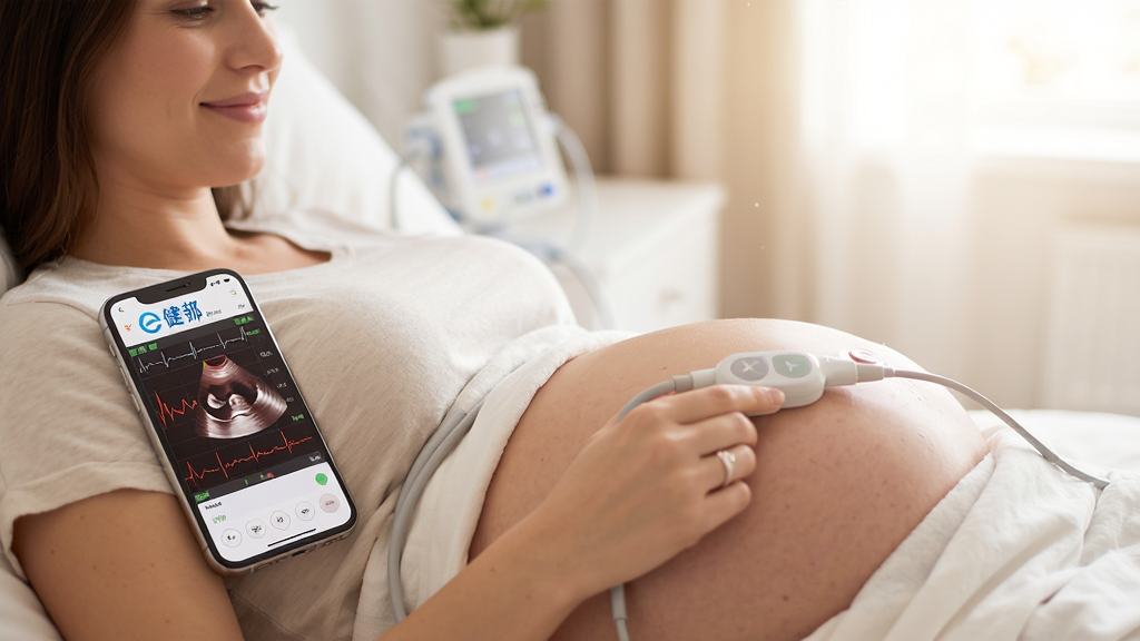 ����e����APP����̥�ļ໤��ʹ�ó���ͼ��һλ�и����ڴ��ϣ�����̽ͷ���ڶ����ϣ��ֻ������Ա���ʾ̥�����ߣ�������ܰ������дʵ��񣬸߻��ʣ��ɾ��޶���Ԫ��