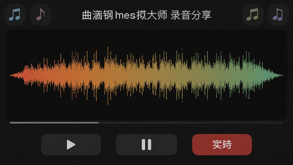 ������ģ���ʦ ¼���������棬��ʾ¼������ͼ���·��в��š���ͣ�����水ť�����������ɫ���⣬����ͼ���׺�����ʸɾ����޶���Ԫ��