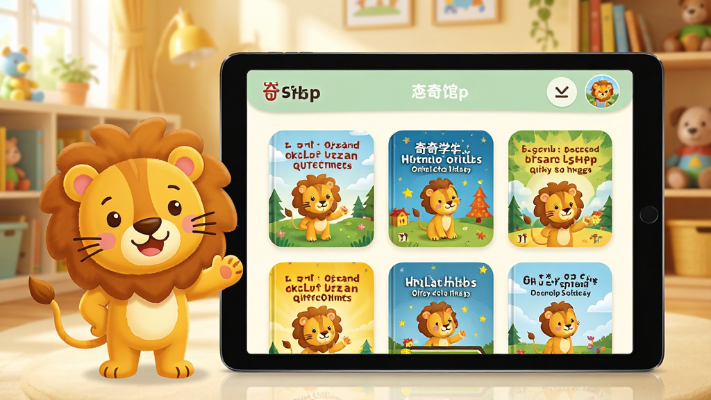 ����ѧAPP����չʾţ���Ķ����汾�ݣ�����Ϊ��ů�����Ķ�ͯ�鷿������������ƽ�������ʾ����ѧ�����棬�汾����ɫ�ʷḻ������пɰ���ͨʨ�Ӽ�����������Բ�ǿ�Ƭ���֣�������¿�ͨ��ϸ�ھ��£����ʸ��壬�ɾ��޶���Ԫ��
