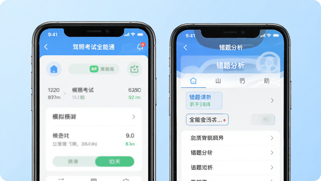 ���տ���ȫ��ͨAPP�����ͼ�������������ֻ�չʾģ�⿼�Ժʹ���������ܣ�����Ϊǳ��ɫ���䣬�������������ɾ��޶���Ԫ�أ��߻���