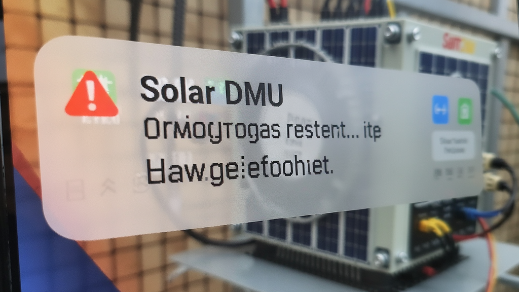 �ֻ�֪ͨ������Solar DMU�澯��Ϣ����д������۽���Ļ�ϵĺ�ɫ����ͼ�����Ϣ�������黯��ʾ���������豸������Ԫ��ͻ����֪ͨ������Ŀ��������ֱ����Ŀ�������������޶���Ԫ��