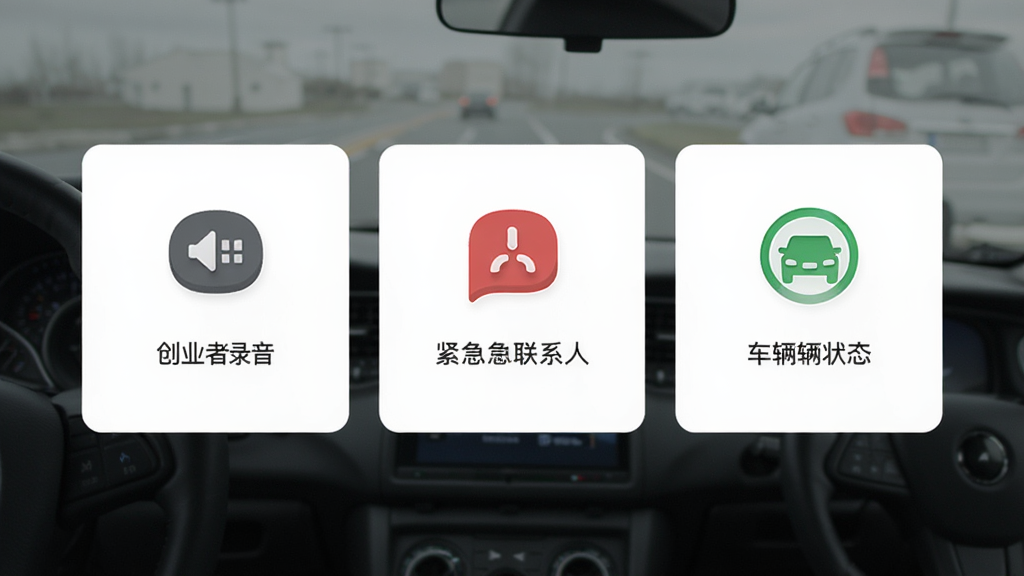 չʾ��ҵ�߳���˾���˰�ȫ���Ľ��棬�����г�¼����������ϵ�ˡ�����״̬ͼ�꣬���ÿ�Ƭʽ���֣�����Լ���������廭�ʣ��ɾ��޶���Ԫ��