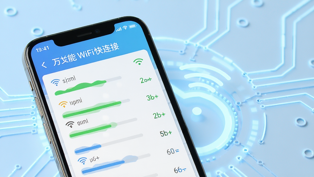 ����WiFi�����ӽ���չʾ���ֻ���Ļ��ʾ�ܱ�WiFi�б����ź�ǿ�����Ӹߵ������У�����Ϊǳ��ɫ�Ƽ���񣬽��������������ʸ��壬�ɾ��޶���Ԫ��