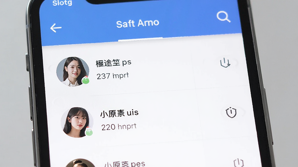极近软件功能界面截图,主体为手机屏幕展示附近的人列表,布局清晰,排版简洁,风格现代,细节包括用户头像和距离信息,画质高清,干净,无多余元素