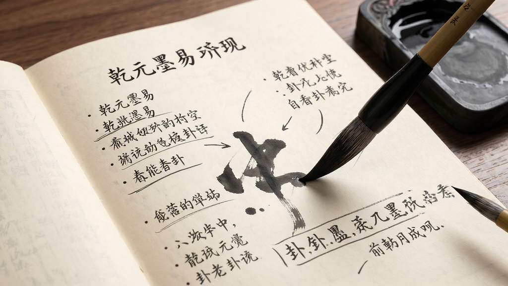 ǬԪī��ѧϰ�ʼǽ��棬����Ϊ��ҳ������ע��ë����ī�������ִ������£��Ű����£������ӣ�ϸ��չ��ժ�����Դ����֣����ʸɾ���������