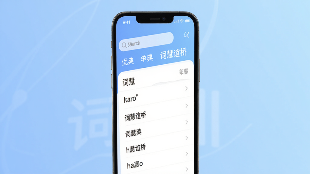 �ʻ����Ŵʵ�Ӧ�ý���չʾ���ֻ���Ļ����ʾ�����б��ͷ��룬����Ϊ��͵���ɫ���䣬�����������������������ͷ����ǩ��������ʾ���ʻ����š����������ִ������廭�ʣ��ɾ��޶���Ԫ��