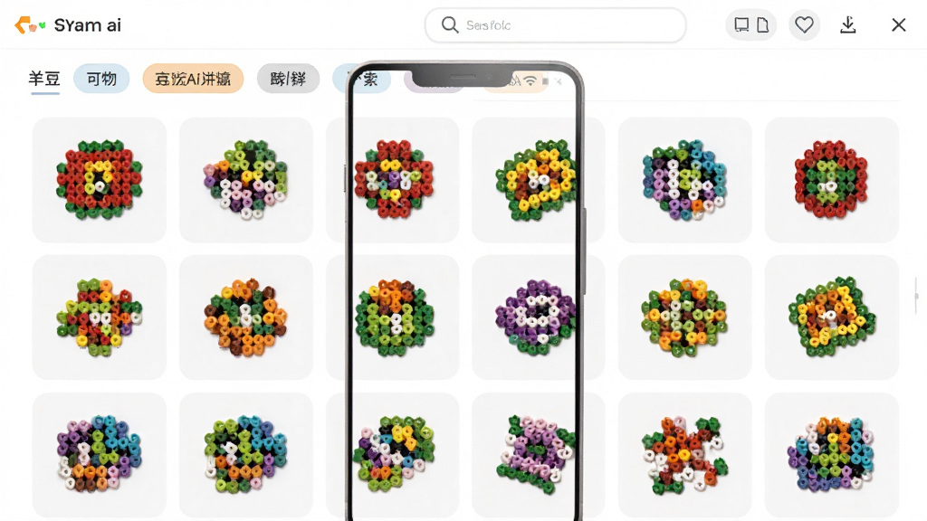 ƴ��ai�����������棬չʾ�ḻƴ��ģ����࣬����Ϊ�ֻ���Ļ�ڶ��ֲ�ɫƴ��ͼ���������������Ű����룬����ƽ���£�ϸ��չʾ�����ǩ�������������ʸ��壬�ɾ��޶���Ԫ��