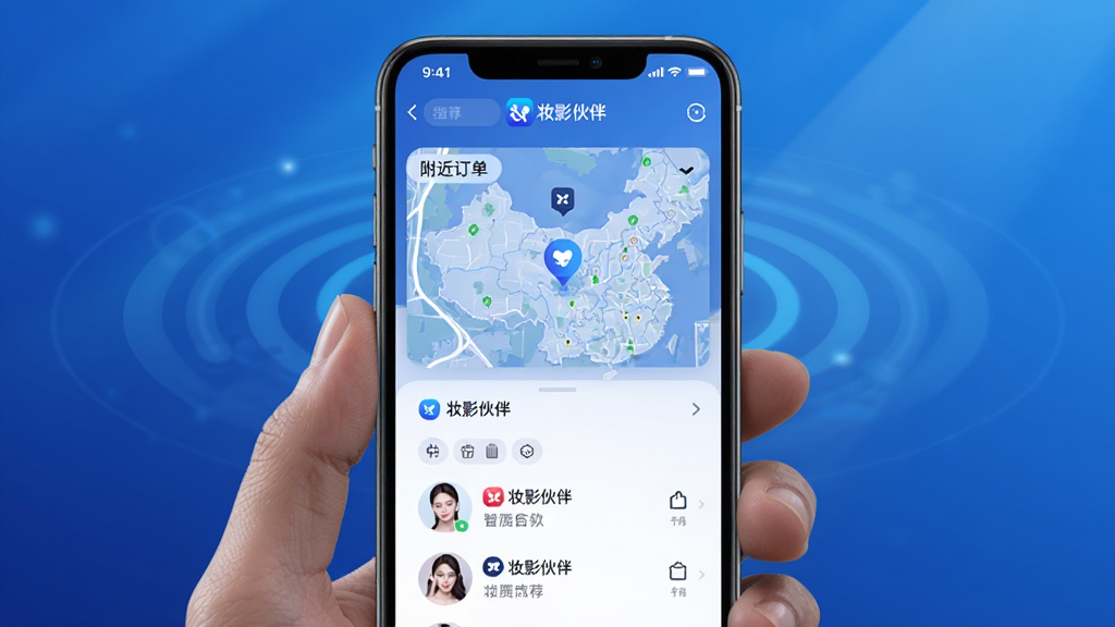 ����ƥ����棬�ֻ���Ļ��ʾ����������ͼ���Ƽ��б�����ע��ױӰ��顱Ʒ��logo���Ƽ���Ӧ��ƣ���ɫ���䱳����������Ⱦ����ͼ���У�ϸ�ڷḻ