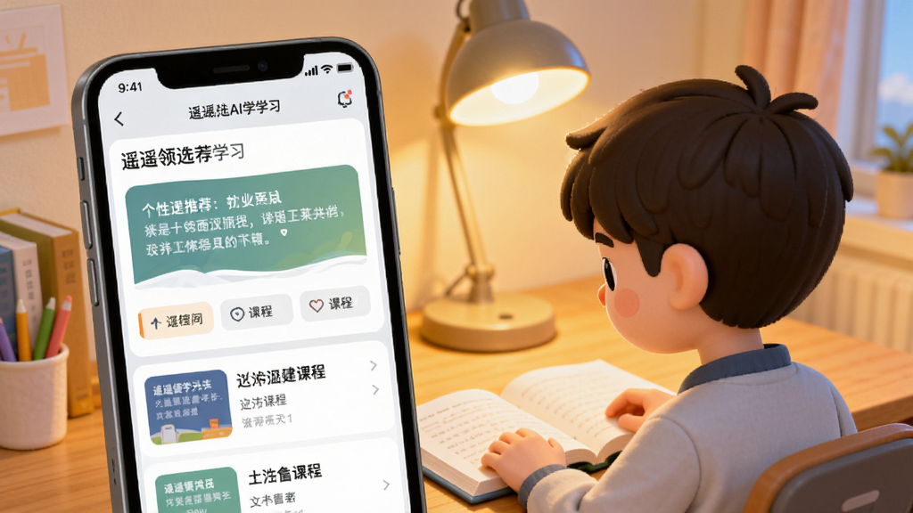 ңң����AIѧѧϰ���棬�ֻ�չʾ���Ի��Ƽ���Ŀ�Ϳγ��б�������Ϊ������̨�ƣ�ѧ������רעѧϰ��������������ɫ��������ů����ͨ��񣬸߻��ʣ��ɾ��޶���Ԫ��