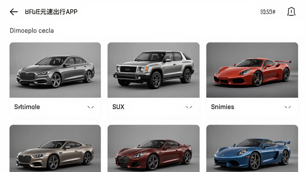���ٳ���APP�����б�ҳ�棬չʾ����ͼƬ�������γ���SUV���ܳ��ȣ����沼������������Լ�ִ����ɾ��޶���Ԫ��