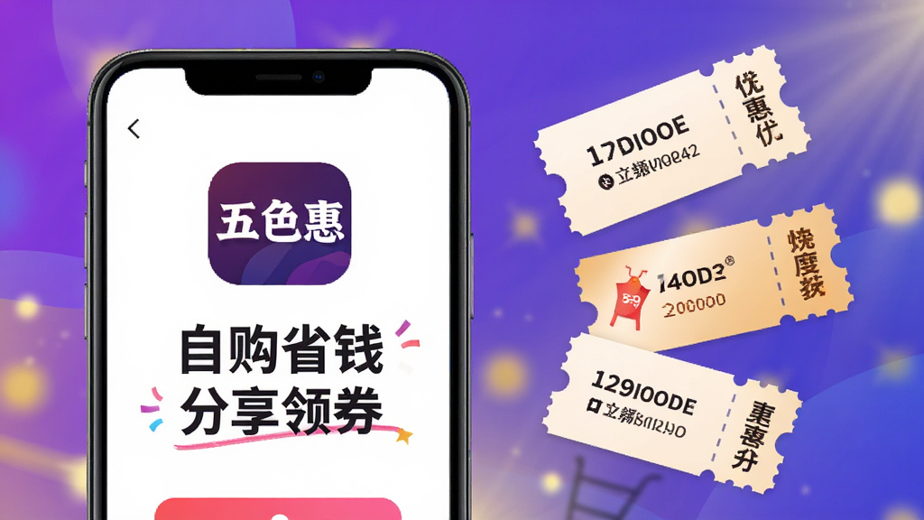 ��ɫ��APP����չʾ������Ϊ�ֻ���Ļռ�ݻ�������ƫ����Ļ����ʾ����ɫ�ݡ�Ʒ��logo�롰�Թ�ʡǮ ������ȯ���������Ҳ����������Ż�ȯԪ�أ��������ý�������ɫ���ɫ��ߣ����ּ������������ִ����������ʸ��壬�ɾ��޶���Ԫ��