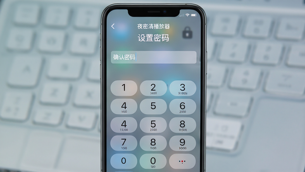 ҹ�ܸ��岥������˽�������ý����ͼ���ֻ���Ļ������ʾ���ּ��̣������С��������롱���⣬�·��С�ȷ�����롱����򣬽��汳��Ϊĥɰ����Ч����ɫ����ͣ������������ɾ��޶���Ԫ��