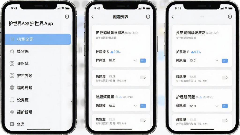 ������App����б�ҳ�棬�����������Ҳ���Ŀ��Ƭ���ֻ�������ǳɫ�����������������޶���Ԫ��