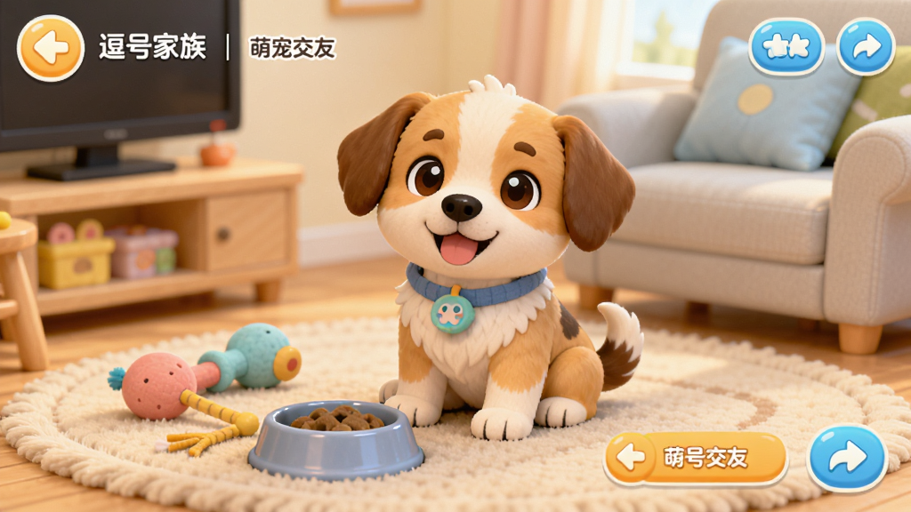 ���ż���-�ȳ轻�� ��Ϸ�����棬һֻ�ɰ��Ŀ�ͨ���ﹷ������ܰ�Ŀ�����̺�ϣ���Χ�ڷ��Ų�ɫ��ߺͳ����룬����������ͣ�UI��ť�����ɼ���������ɰ�������ϸ�ڷḻ���߻��ʣ��ɾ��޶���Ԫ��