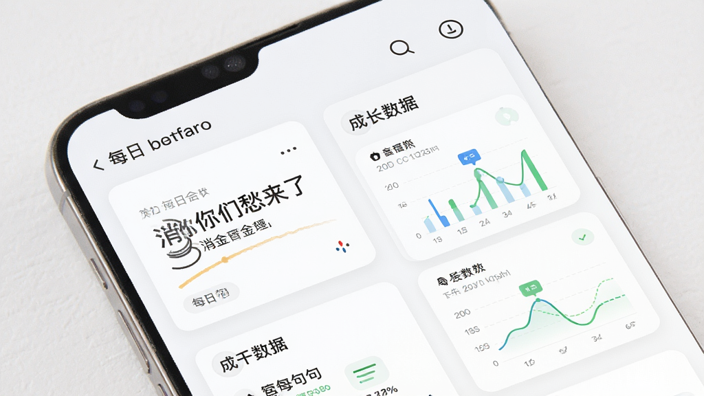 消你们愁来了 应用主界面 展示每日金句与成长数据看板 现代简约风格 手机竖屏布局 浅色背景 卡片式设计 高清 干净 无多余元素