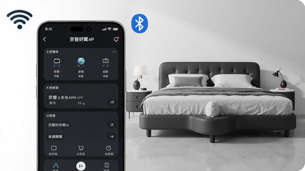 ������һ�������ֻ���һ�����ܵ綯��������Ϊ�ֻ���Ļ��ʾ�������APP���棬�Ű�������ҷ��������Ϊ�ִ��Ƽ��У�ϸ�ڰ����ֻ�����Wi-Fi�ź�ͼ�������ͼ�꣬�����������ɾ����޶���Ԫ��