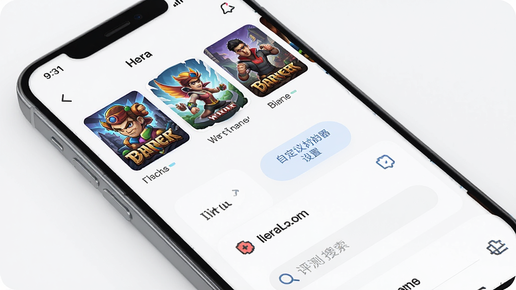 �μ�App����չʾͼ���ֻ���Ļ��ʾ��Ϸ�ϼ��������棬���������Ϸ���桢�Զ���������ð�ť��������־�����򣬽������ǳɫ���⣬��������������ִ���Լ������ϸ�壬�ɾ��޶���Ԫ��