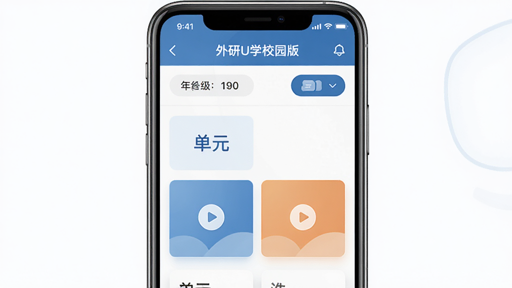 ����UѧУ԰��APP��ҳ���棬����Ϊ�ֻ���Ļչʾͬ��ѧ�γ��б������־��У��Ű����������������磬ϸ�ڰ����꼶ѡ�񡢵�Ԫ��Ƭ�����Ű�ťͼ�꣬��������ʾ���֡�����UѧУ԰�桱�����ʸ��壬����ɾ����޶���Ԫ��